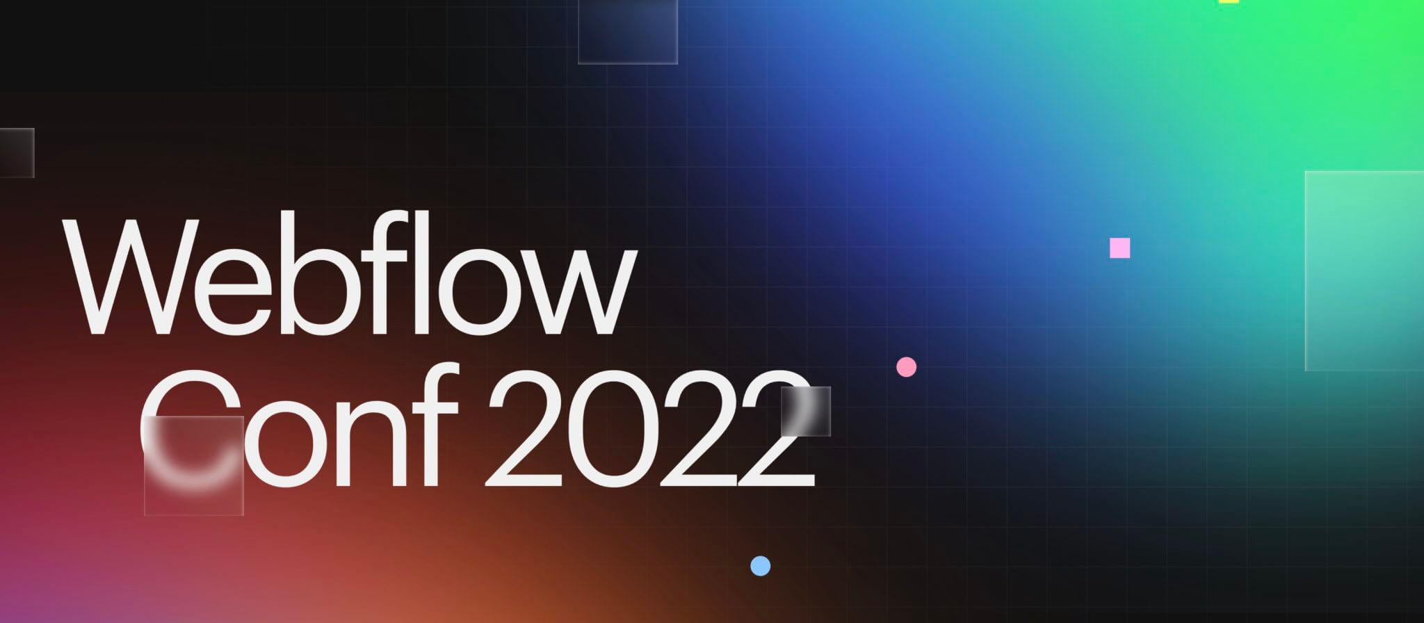 Webflow Conference 2022 banner