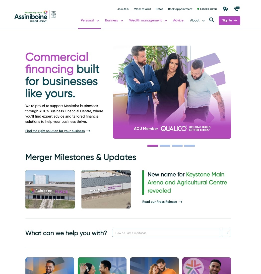 ACU home page