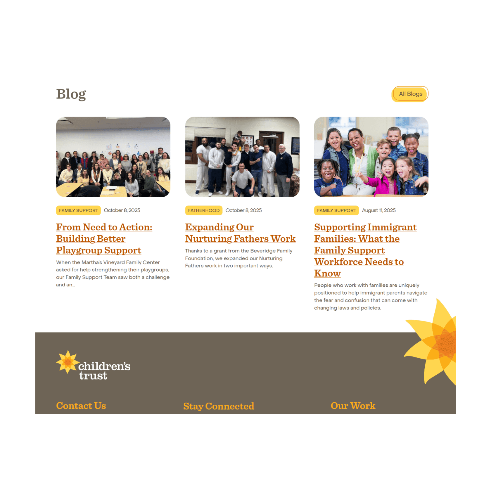Community programs screenshot