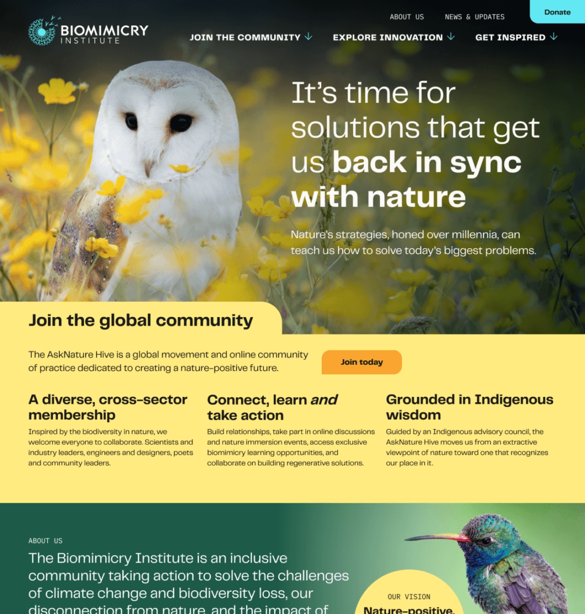 Biomimicry home page