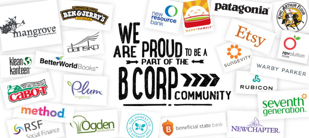 We are proud to be part of the B Corp community