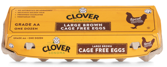 Clover Sonoma packaging in yellow