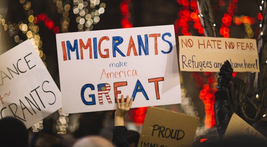 Sign with Immigrants Make America Great