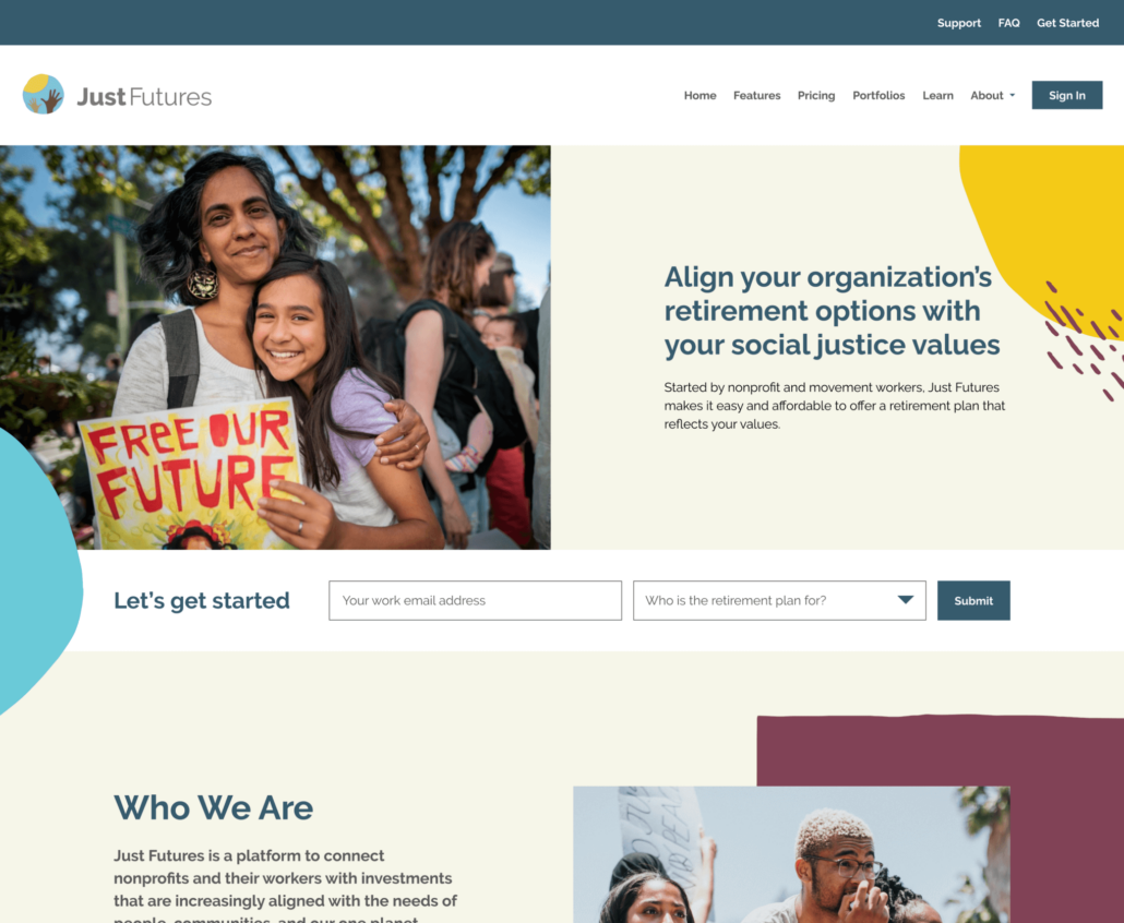 just futures website home page