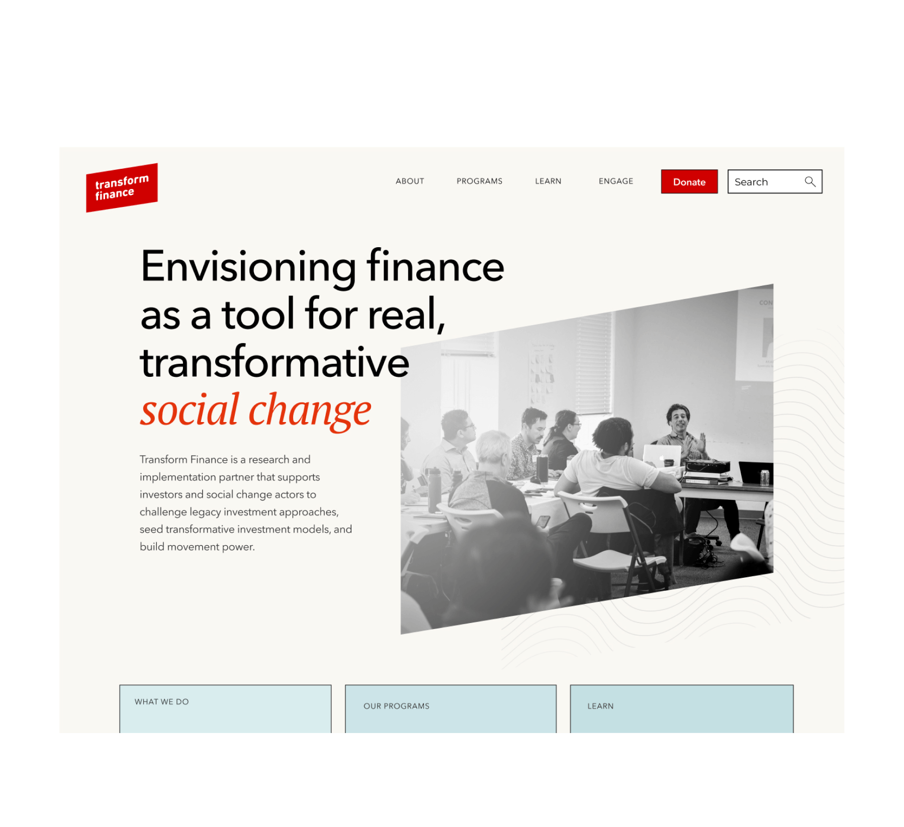 Transform Finance Home screenshot