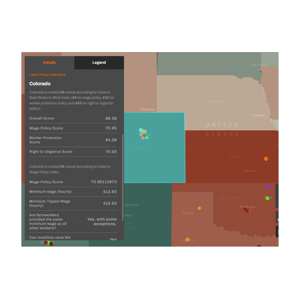 NEX Lithium Map Labor Policy Indicators for Colorado