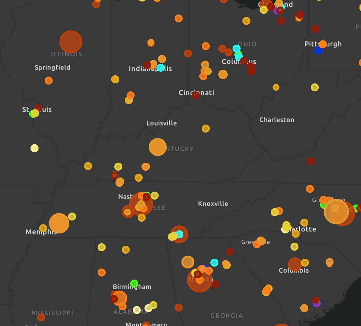 NEX Lithium map - operations on map