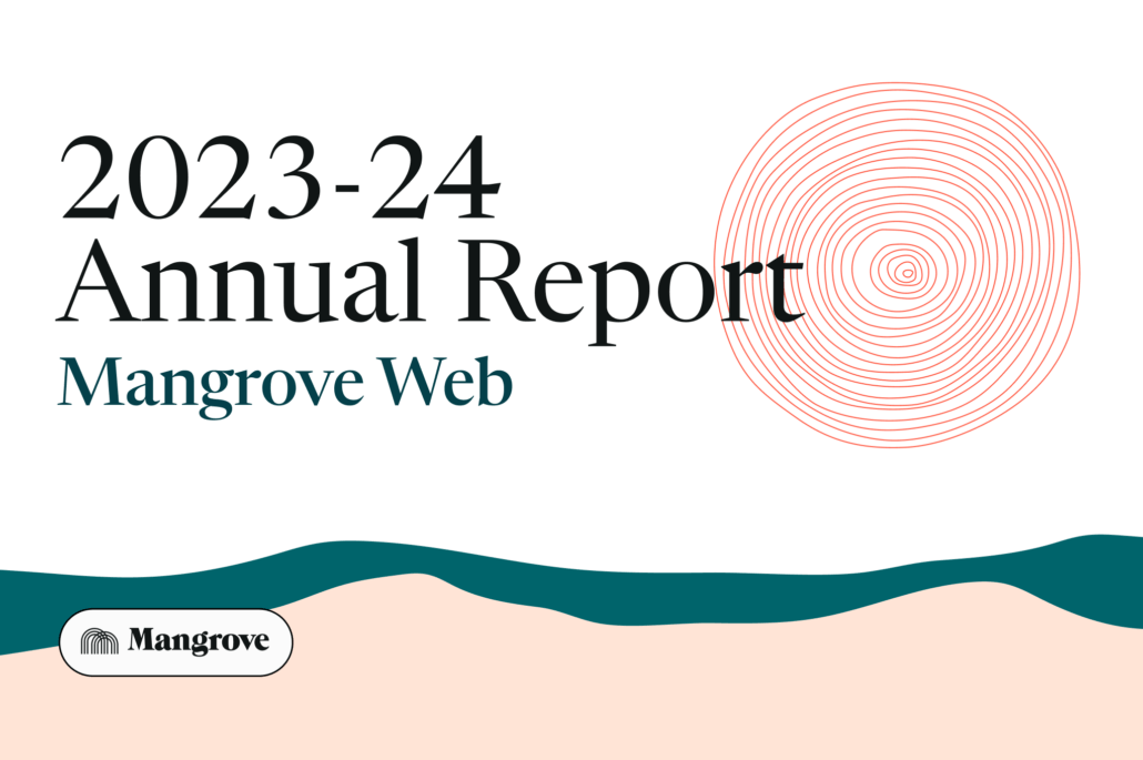 2023-24 Annual Report, Mangrove Web, Mangrove logo