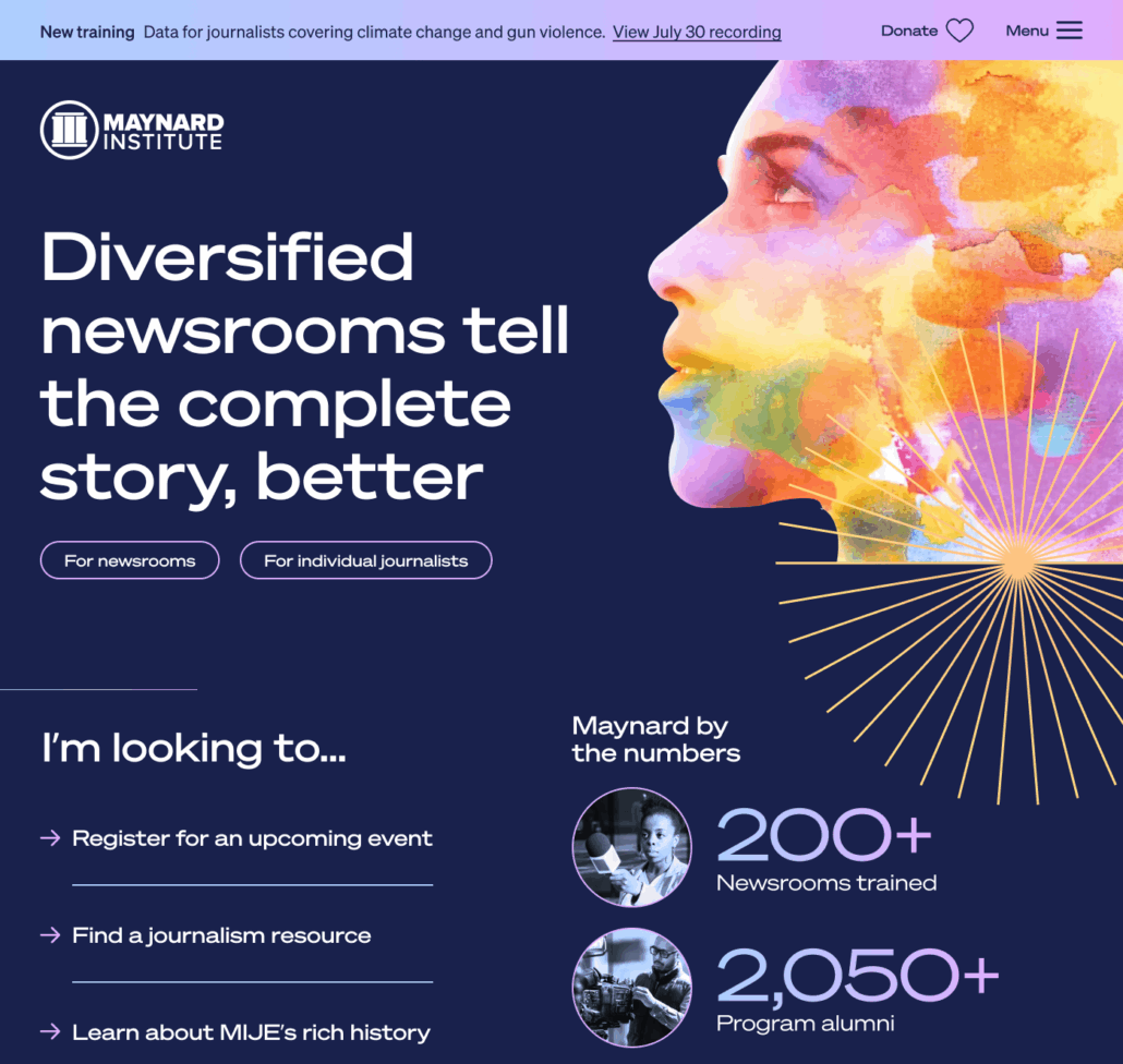 Maynard Institute home page