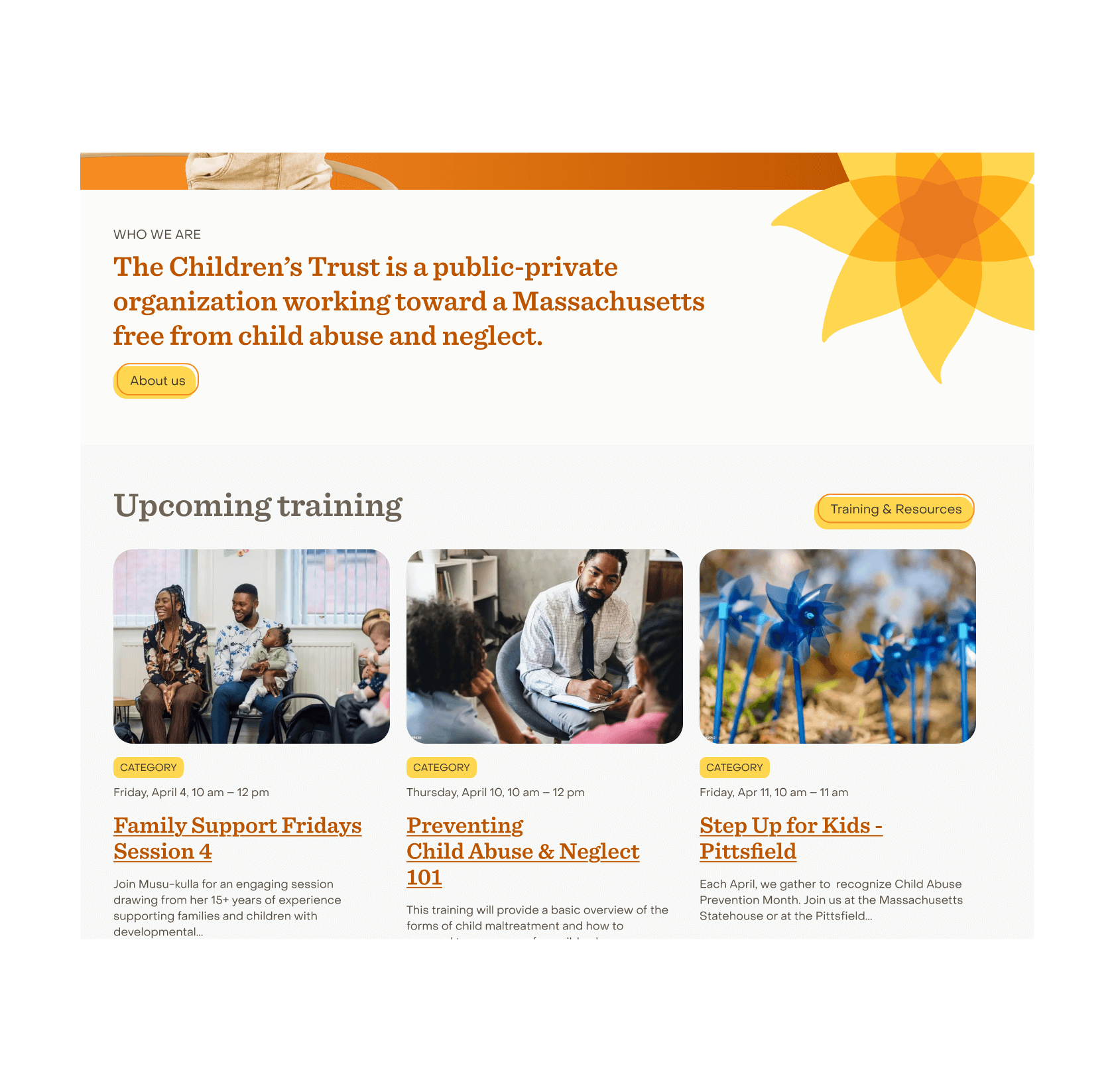 News page screenshot