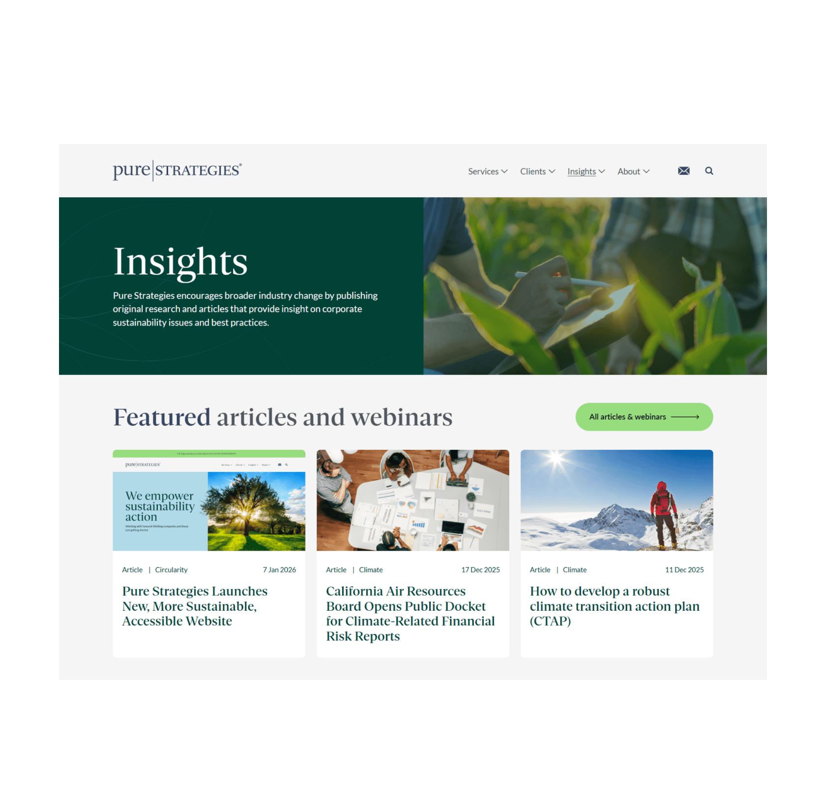 RGD AccessAbility Home page screenshot