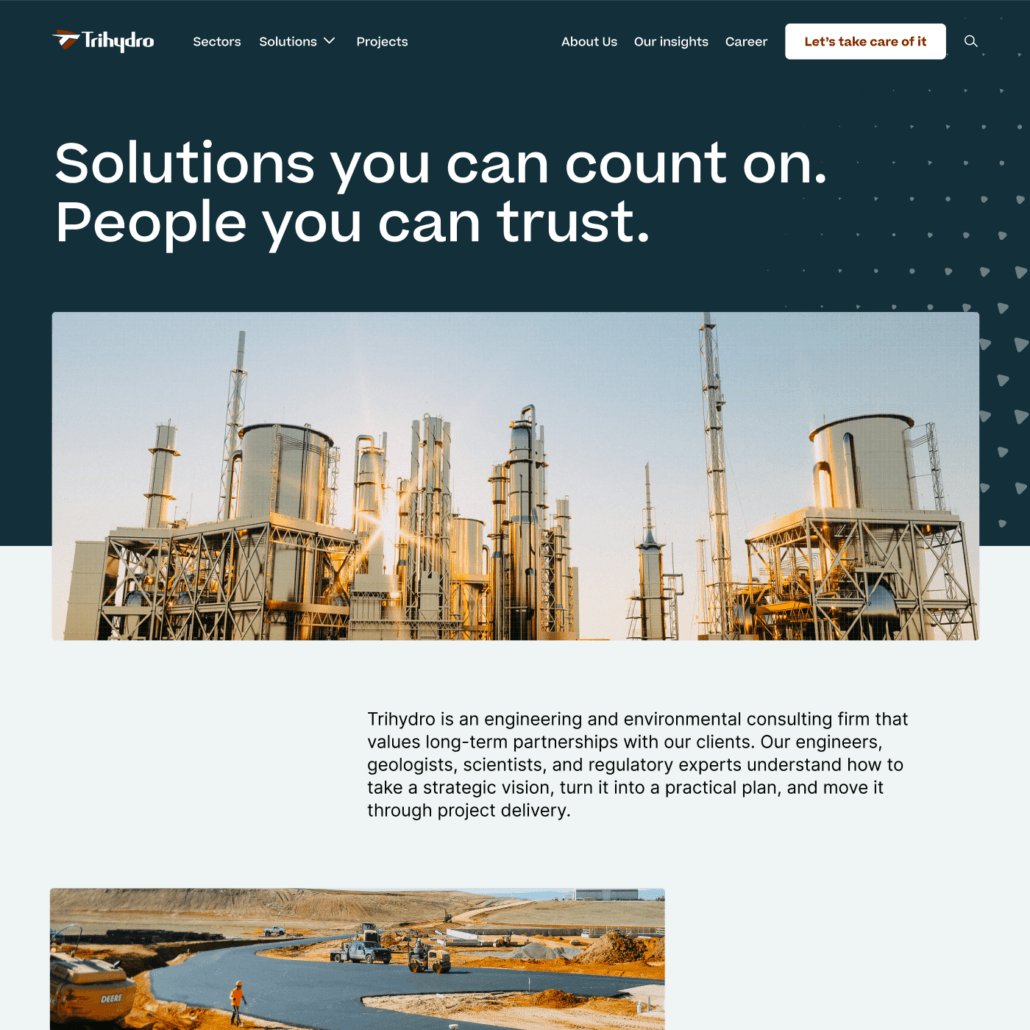 Trihydro home screenshot